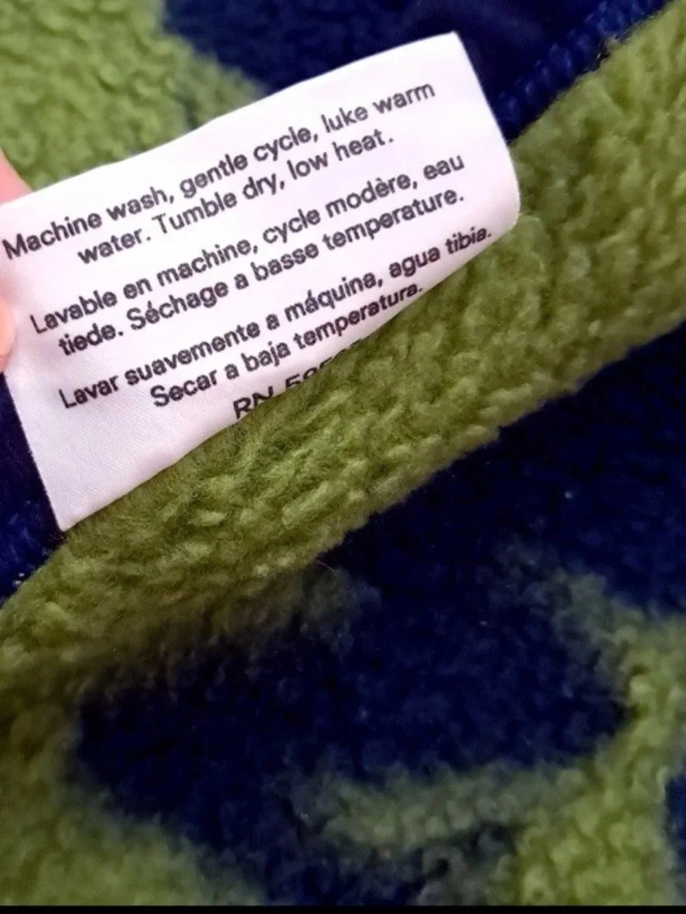 Vintage Biederlack Frogs Blanket Blue Green Throw Reversible Acrylic Germany